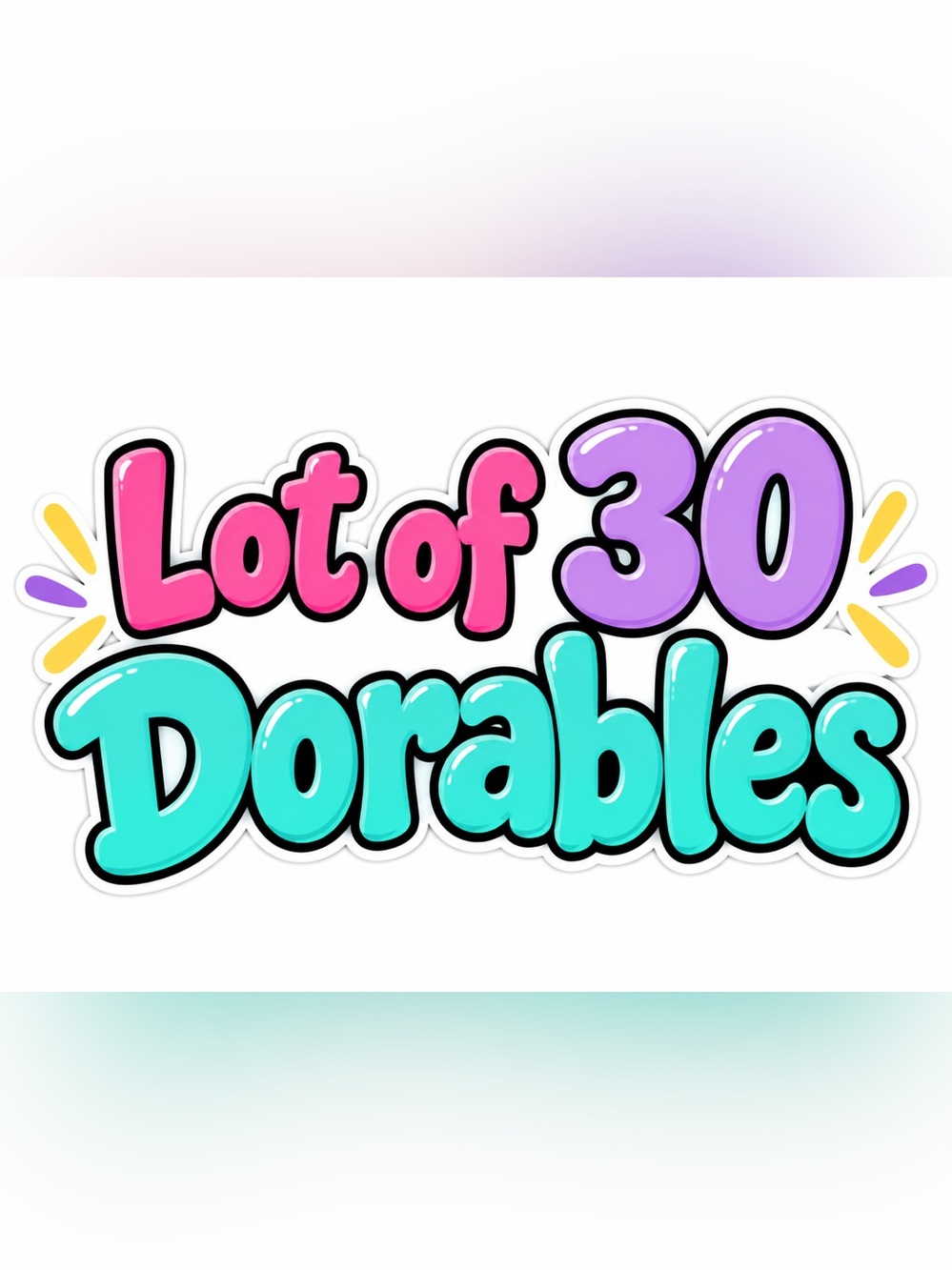 Disney Dorables - lot of 30 Mini Figure Collection - Assorted Color